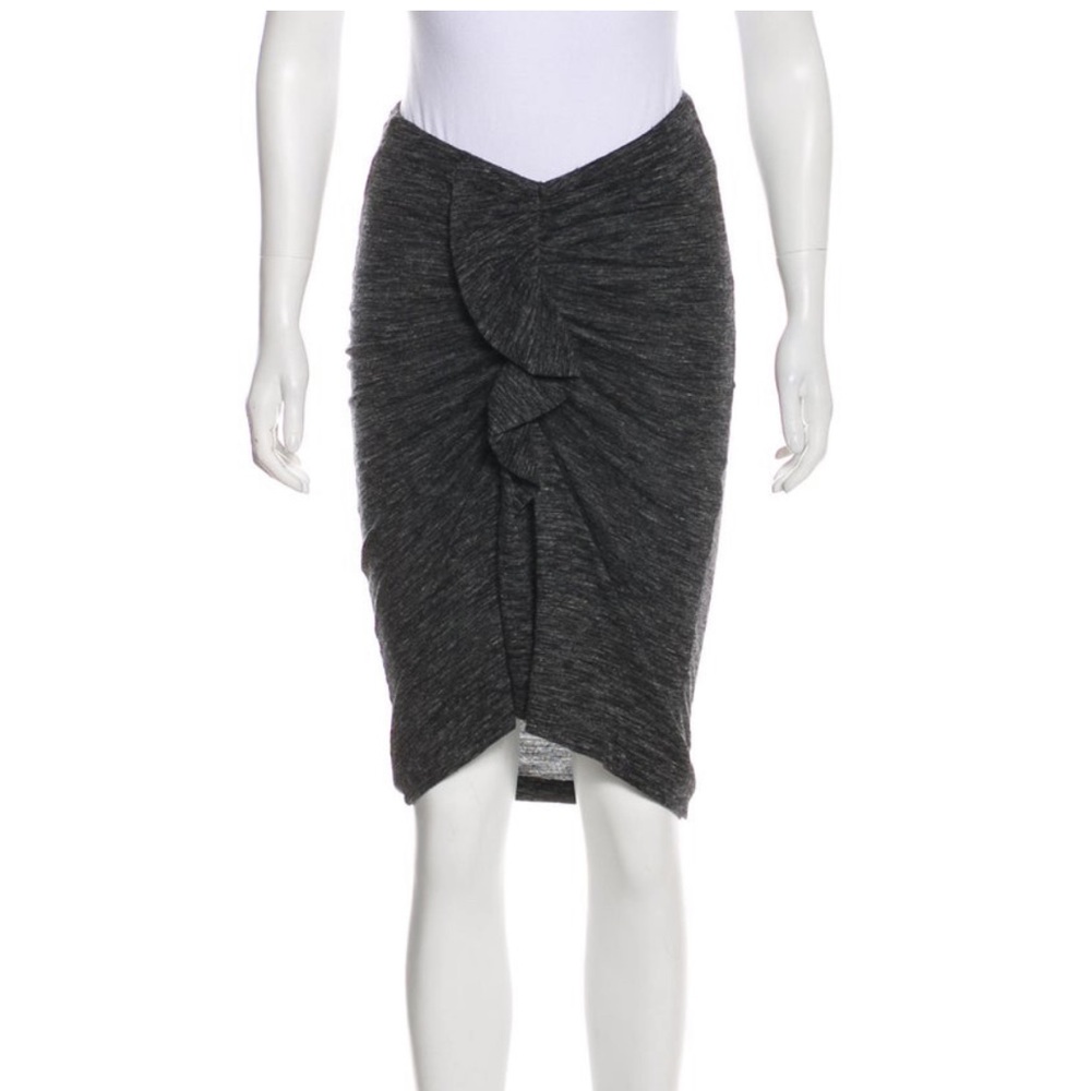 Isabel Marant Etoile Stretch Draped Ruffle Skirt